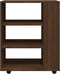 vidaXL - Rolkast - 60x35x75 - cm - bewerkt - hout - bruin - eikenkleur