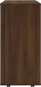 vidaXL - Rolkast - 60x35x75 - cm - bewerkt - hout - bruin - eikenkleur