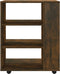 vidaXL - Rolkast - 60x35x75 - cm - bewerkt - hout - gerookt - eikenkleurig