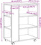 vidaXL - Rolkast - 60x35x75 - cm - bewerkt - hout - oud - houtkleurig