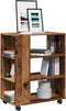 vidaXL - Rolkast - 60x35x75 - cm - bewerkt - hout - oud - houtkleurig