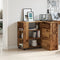 vidaXL - Rolkast - 60x35x75 - cm - bewerkt - hout - oud - houtkleurig