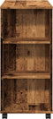 vidaXL - Rolkast - 60x35x75 - cm - bewerkt - hout - oud - houtkleurig
