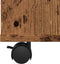 vidaXL - Rolkast - 60x35x75 - cm - bewerkt - hout - oud - houtkleurig