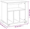 vidaXL - Rolkast - 60x45x60 - cm - bewerkt - hout - bruin - eikenkleur