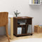 vidaXL - Rolkast - 60x45x60 - cm - bewerkt - hout - bruin - eikenkleur