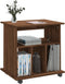 vidaXL - Rolkast - 60x45x60 - cm - bewerkt - hout - bruin - eikenkleur