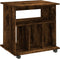 vidaXL - Rolkast - 60x45x60 - cm - bewerkt - hout - gerookt - eikenkleurig