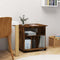 vidaXL - Rolkast - 60x45x60 - cm - bewerkt - hout - gerookt - eikenkleurig