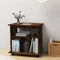 vidaXL - Rolkast - 60x45x60 - cm - bewerkt - hout - gerookt - eikenkleurig