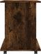 vidaXL - Rolkast - 60x45x60 - cm - bewerkt - hout - gerookt - eikenkleurig