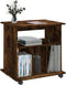 vidaXL - Rolkast - 60x45x60 - cm - bewerkt - hout - gerookt - eikenkleurig