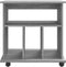 vidaXL - Rolkast - 60x45x60 - cm - bewerkt - hout - grijs - sonoma - eiken