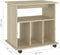 vidaXL - Rolkast - 60x45x60 - cm - bewerkt - hout - sonoma - eikenkleurig