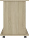 vidaXL - Rolkast - 60x45x60 - cm - bewerkt - hout - sonoma - eikenkleurig
