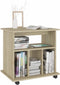 vidaXL - Rolkast - 60x45x60 - cm - bewerkt - hout - sonoma - eikenkleurig