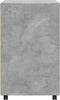 vidaXL - Rolkast - 60x48x81 - cm - bewerkt - hout - betongrijs