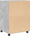 vidaXL - Rolkast - 60x48x81 - cm - bewerkt - hout - betongrijs