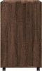 vidaXL - Rolkast - 60x48x81 - cm - bewerkt - hout - bruin - eikenkleur