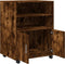 vidaXL - Rolkast - 60x48x81 - cm - bewerkt - hout - gerookt - eikenkleurig