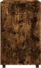 vidaXL - Rolkast - 60x48x81 - cm - bewerkt - hout - gerookt - eikenkleurig