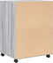 vidaXL - Rolkast - 60x48x81 - cm - bewerkt - hout - grijs - sonoma - eikenkleurig