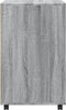 vidaXL - Rolkast - 60x48x81 - cm - bewerkt - hout - grijs - sonoma - eikenkleurig