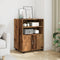 vidaXL - Rolkast - 60x48x81 - cm - bewerkt - hout - oud - houtkleurig