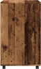vidaXL - Rolkast - 60x48x81 - cm - bewerkt - hout - oud - houtkleurig