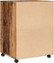 vidaXL - Rolkast - 60x48x81 - cm - bewerkt - hout - oud - houtkleurig