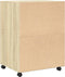 vidaXL - Rolkast - 60x48x81 - cm - bewerkt - hout - sonoma - eikenkleurig