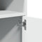 vidaXL - Rolkast - 60x48x81 - cm - bewerkt - hout - wit