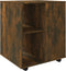 vidaXL - Rolkast - 60x53x72 - cm - bewerkt - hout - gerookt - eikenkleurig