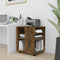 vidaXL - Rolkast - 60x53x72 - cm - bewerkt - hout - gerookt - eikenkleurig