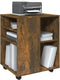 vidaXL - Rolkast - 60x53x72 - cm - bewerkt - hout - gerookt - eikenkleurig