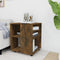 vidaXL - Rolkast - 60x53x72 - cm - bewerkt - hout - gerookt - eikenkleurig