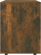 vidaXL - Rolkast - 60x53x72 - cm - bewerkt - hout - gerookt - eikenkleurig