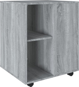 vidaXL - Rolkast - 60x53x72 - cm - bewerkt - hout - grijs - sonoma - eiken