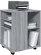 vidaXL - Rolkast - 60x53x72 - cm - bewerkt - hout - grijs - sonoma - eiken