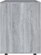 vidaXL - Rolkast - 60x53x72 - cm - bewerkt - hout - grijs - sonoma - eiken