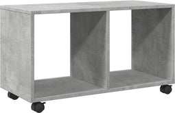 vidaXL - Rolkast - 72x33x42,5 - cm - bewerkt - hout - betongrijs