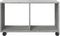 vidaXL - Rolkast - 72x33x42,5 - cm - bewerkt - hout - betongrijs