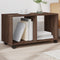 vidaXL - Rolkast - 72x33x42,5 - cm - bewerkt - hout - bruin - eikenkleurig