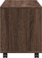 vidaXL - Rolkast - 72x33x42,5 - cm - bewerkt - hout - bruin - eikenkleurig