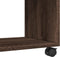 vidaXL - Rolkast - 72x33x42,5 - cm - bewerkt - hout - bruin - eikenkleurig