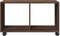 vidaXL - Rolkast - 72x33x42,5 - cm - bewerkt - hout - bruin - eikenkleurig