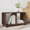 vidaXL - Rolkast - 72x33x42,5 - cm - bewerkt - hout - bruin - eikenkleurig