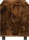 vidaXL - Rolkast - 72x33x42,5 - cm - bewerkt - hout - gerookt - eikenkleurig