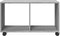 vidaXL - Rolkast - 72x33x42,5 - cm - bewerkt - hout - grijs - sonoma - eikenkleurig