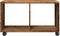 vidaXL - Rolkast - 72x33x42,5 - cm - bewerkt - hout - oud - houtkleurig
